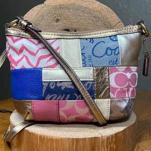 coach patchwork crossbody bolsa